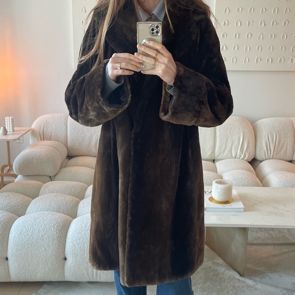 Women's Brown Beaver Coat